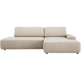 Home Affaire »TORGE, Schlafsofa Cord, Samtvelours u. Strukur fein, Couch in L-Form« Schlaffunktion und Bettkasten, Liegefläche: 210x125 cm, neues Design