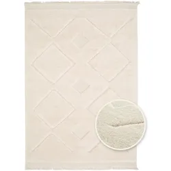 Tchibo - Indoorteppich »Nativo Checks« - creme