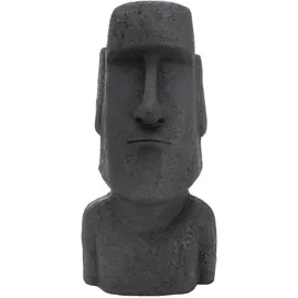 ECD Germany Moai Figur Rapa Nui Kopf 78cm hoch, aus Steinguss Kunstharz Osterinsel Statue als Dekoration Skulpturen & Dekoobjekte, Skulpturen