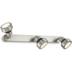 DesignLive LED-Strahler Alster Metall Silber Nickel matt