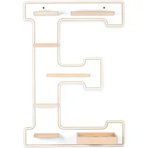 BOARTI Kinderregal Buchstabe E Holz weiß