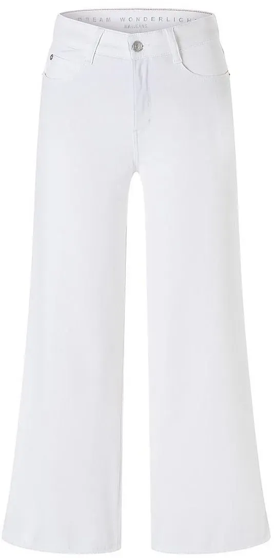 Wide Fit-Jeans im 5-Pocket-Schnitt Mac weiss, 46