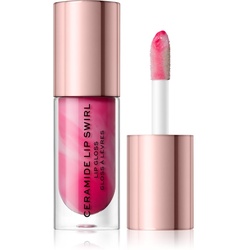 Makeup Revolution Ceramide Swirl Hydratisierendes Lipgloss Farbton Sweet Soft Pink 4,5 ml