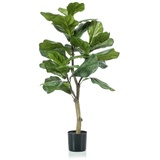 Emerald Geigenfeige Ficus lyrata Künstlich 90 cm