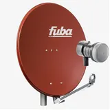 Fuba DAL 801 R Sat Anlage Antenne Schüssel Spiegel Single LNB DEK 117 1 Teilnehmer Alu Sat-Schüssel/Sat-Spiegel Rot Fuba DEK 117 Single LNB fü