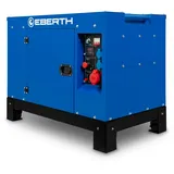 Eberth 10000W Diesel-Notstromaggregat, 18,4 PS, 4-Takt Dieselmotor, 3-Phasen Stromgenerator mit 1x 400V, 230V, 1x 12V,