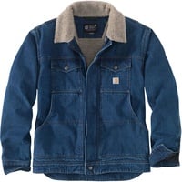 CARHARTT Denim-Sherpa, Jeansjacke - Blau (H87) - L