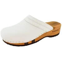 woody Damen Hanni Clog, Weiss, 38 EU