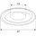 BMB Abdeckrosette zu Türspion MS verchr.ID 14mm AD 46mm