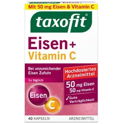 taxofit Eisen + Vitamin C 40 St Kapseln