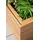 prestige home living outdoor Quadratischer Pflanzkübel 30 x 30 x 35 cm Braun