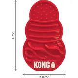 Kong Licks Schleckmatte für Hunde Gr. S: ca. 3,2x7,6x12cm - rot