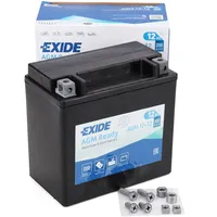 Exide Batteries Exide AGM12-12 AGM-Ready Motorrad Starterbatterie 12V 12Ah 200A