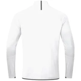 Jako Challenge Sweatshirt mit 1/4-Reißverschluss weiß/anthra light 3XL