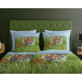 Muller Textil Silencet Tiger Mehrfarbig 155 x 220 cm + 2 x 80 x 80 cm