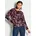 Ethno-Sweatshirt rot schwarz 34