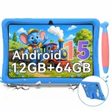 KOBONA-Tabwee K10 Kids 10.1" Rosa Tablet, Google Kids Space, 4GB+64GB, Android 16 WiFi Tablet für Kind mit Kindgerechte Hülle und Stift, 5000mAh - Blau