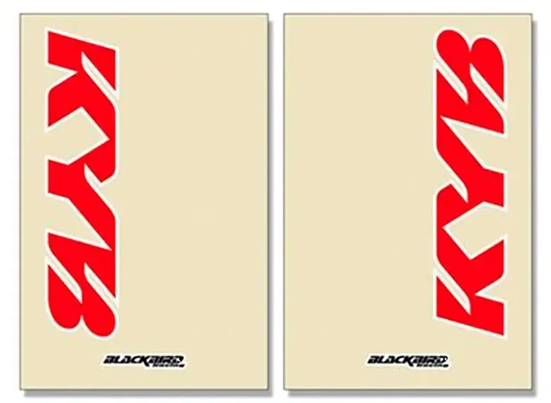 Blackbird Racing Fork Kyb Aufkleber - Red - One Size