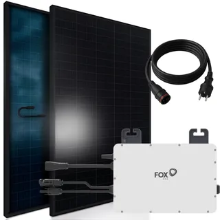 Black Frame 1800/1600W Solaranlage mit 1600W Astro Energy Micro Wechselrichter 4 x 450 W