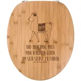 Mr. & Mrs. Panda WC-Sitz Alpaka Stolz - Transparent - Geschenk, WC Sitz Für Kinder, Lama, WC S (Packung, 1-St., WC Sitz Alpaka stolz), UV-Druck