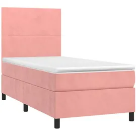 vidaXL Boxspringbett 100 x 200 cm Rosa