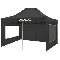 Occ motor sport 1 x Wandzelt, schwarz, Fenster, 6