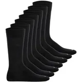 Boss Herren Socken, 7er Pack - RS Uni CC, Baumwoll-Mix, Logo, einfarbig Schwarz 39-42