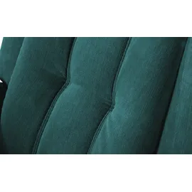 Polstermöbel Oelsa Fernsehsessel Andorra Mikrofaser 87 x 108 x 110 cm Türkis/Petrol mit Rollen