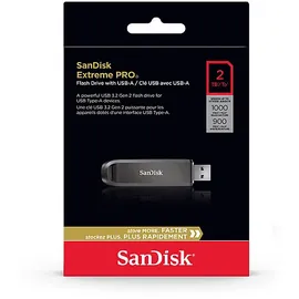 SanDisk Extreme PRO USB-A USB-Flash-Laufwerk, 2 TB, 1000 MB/s, Schwarz