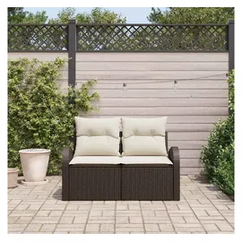 vidaXL Gartensofa Loungesofa braun