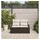 vidaXL Gartensofa Loungesofa braun