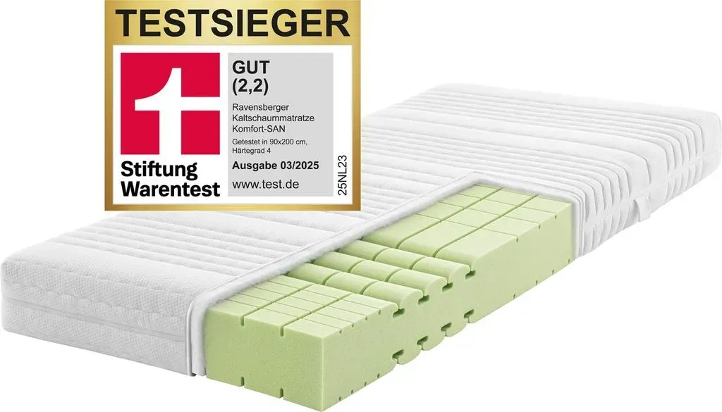 ravensberger komfort-san in h4 90x200