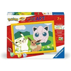 Ravensburger Beschäftigung - CreArt - Malen nach Zahlen  20298 - Pokémon Abenteuer – Kinder ab 7 Jahren