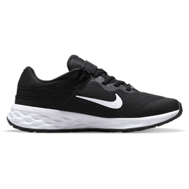 Nike Revolution 6 FlyEase Sneaker, Black White Dk Smoke Grey, 38