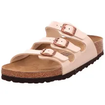Birkenstock Damen Pantolette Florida Graceful Pearl White, Beige, 41 - 41