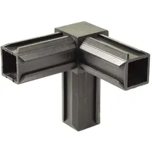 GAH Alberts Alberts XD-Rohrverbinder 90°, Schwarzer Kunststoff, Rechtwinkeliger Abgang