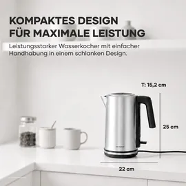 Severin 1,7 l Schwarz/Silber