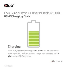 Club 3D CLUB3D CSV-1562 USB-C Passend Fuer Marke (Notebook Dockingstations): Univ