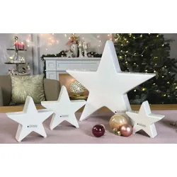 Deko Stern Cometa 13cm cremeweiß