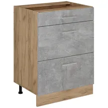 Vicco Schubladenschrank R-Line 60 x 60 x 81,6 cm Grau