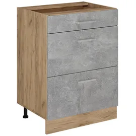 Vicco Schubladenschrank R-Line 60 x 60 x 81,6 cm Grau