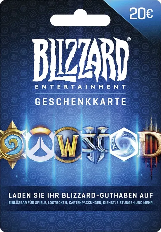 Blizzard Entertainment Blizzard Entertainment Geschenkkarte 20 EUR [Code-DE]