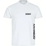 multifanshop Herren T-Shirt - Germany - Brust & Seite - Druck schwarz - Männer
