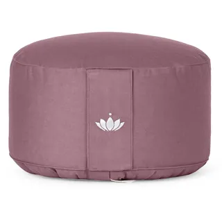 Lotuscrafts® Meditationskissen, Extra-hoch mit 20 cm Sitzhöhe, Yoga Kissen mit Dinkelfüllung, Yogakissen Rund, Bodenkissen Rund, Yogakissen Meditationskissen, Bezug waschbar, GOTS Zertifiziert