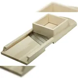 Gravidus Krauthobel 3 Messer Perfekt für Gemüse, Gurken und Sauerkraut aus Holz