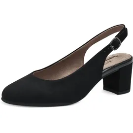 Jana Damen Slingpumps mit verstellbarem Riemen Vegan, Schwarz (Black), 36 EU