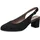 Jana Damen Slingpumps mit verstellbarem Riemen Vegan, Schwarz (Black), 36 EU