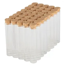 Dayshake Reagenzgläser mit Korken - 40 Stück - 12cm x 2,5cm - Flaschen - Reagenzgläser aus Glas - Glasröhrchen