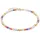 s.Oliver Fußkette Colorful Beads Edelstahl goldfarben