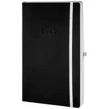 Chronoplan Buchkalender Chronobook Softcover Schwarz 2026
